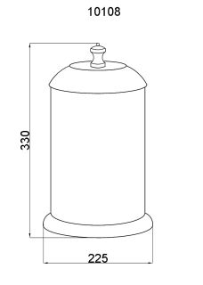 Ведро Boheme Palazzo Bianco золото 10108